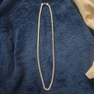 Italian Sterling silver .925 marked 5mm Franco chain with rhodium plating. 18in